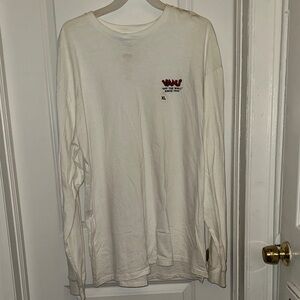 Vans Off The Wall Cream Long-Sleeve Graphic Tee